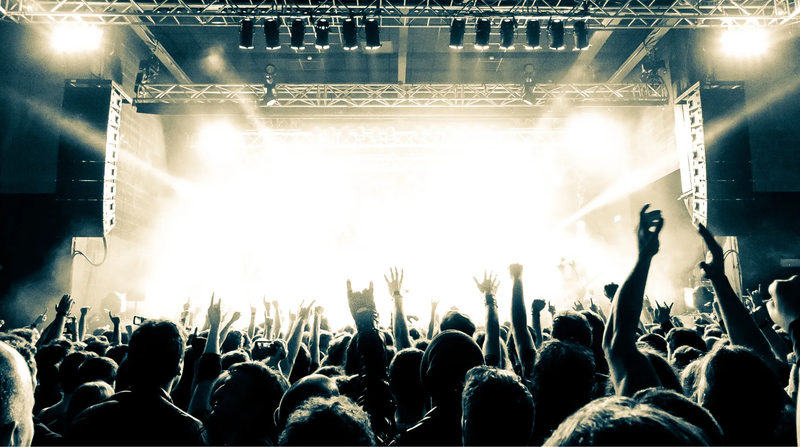 crowd on a concert