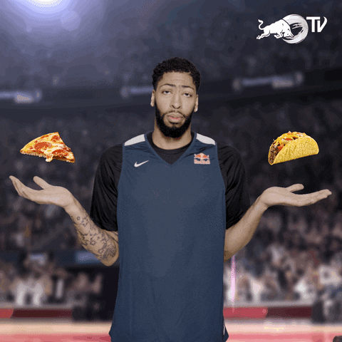 Basketball player: pizza or taco