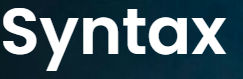 Syntax