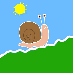 a slow runner Logo