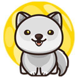 Baby Moon Wolf Logo