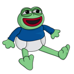 Baby Pepe on ETH Logo
