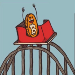 Bitcoin Roller Coaster Guy Logo