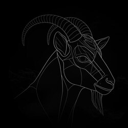 Capronius, the myth, the GOAT! Logo