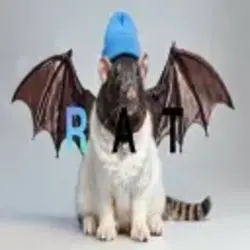 Logo Fat Cat Bat Rat Wif Hat