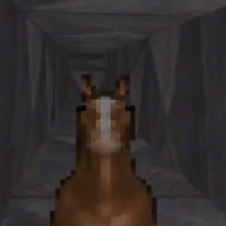 horse in an air vent Logo