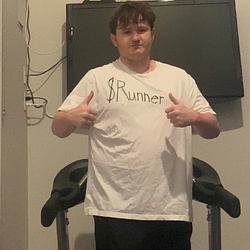 live on treadmill till 100mill Logo
