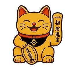 招财猫 (Lucky Cat) Logo
