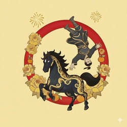 马仰人翻 Logo