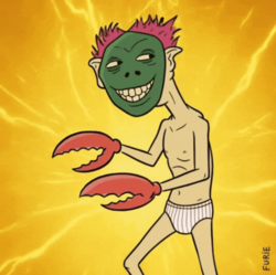 Naked Crab Man Logo