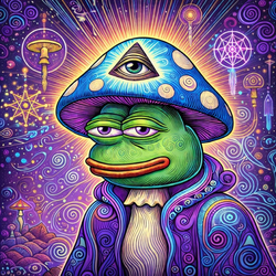 Pepe Mushroom Coin Logo