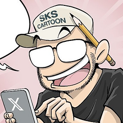 SKS Cartoon Logo
