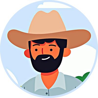 The BUSD Crops Farmer Logo