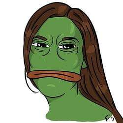 The wife of Pepe The Frog Logo