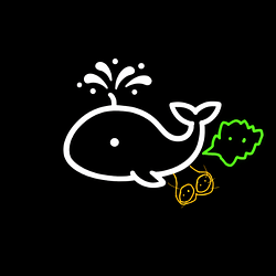 Whale Testicle Fart Logo
