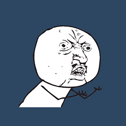 Y U NO Logo