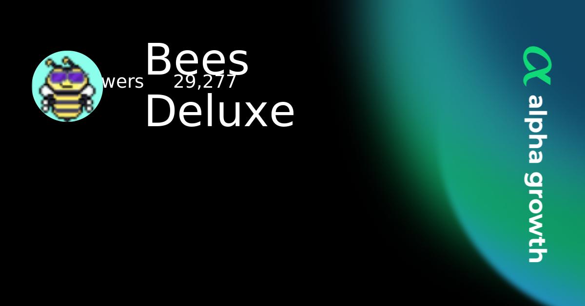 Bees Deluxe Crypto Analytics & User Data | AlphaGrowth