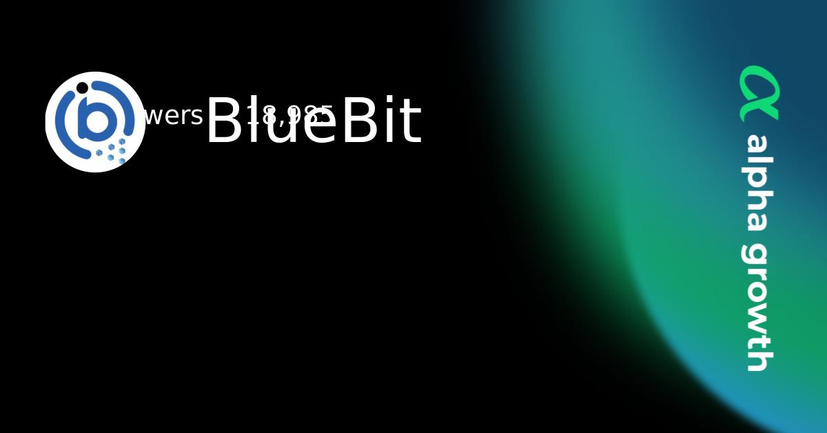 BlueBit & bbt Token Crypto Analytics & User Data | AlphaGrowth