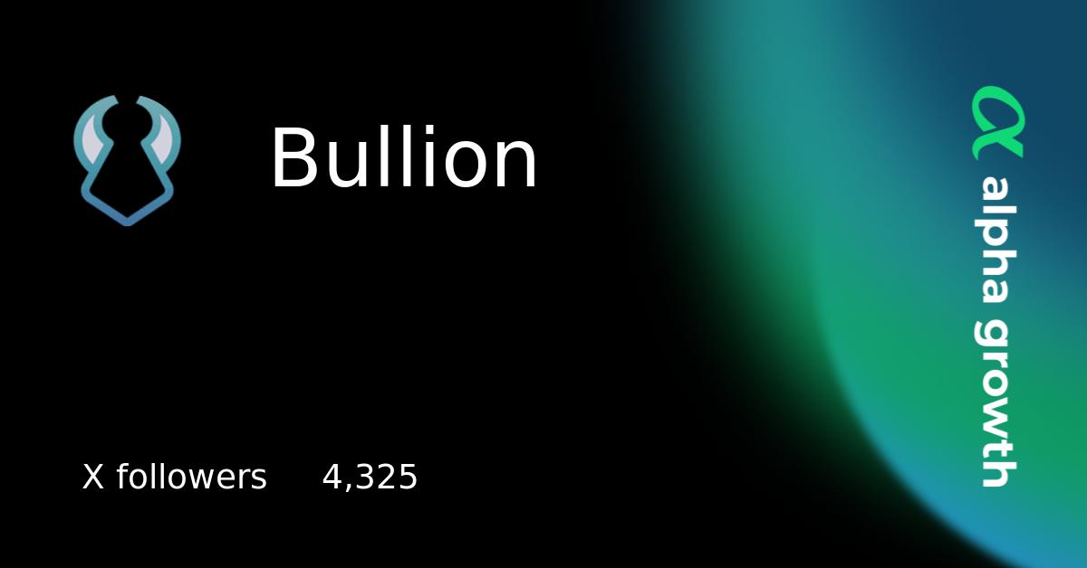 Bullion & cbx Token Crypto Analytics & User Data | AlphaGrowth