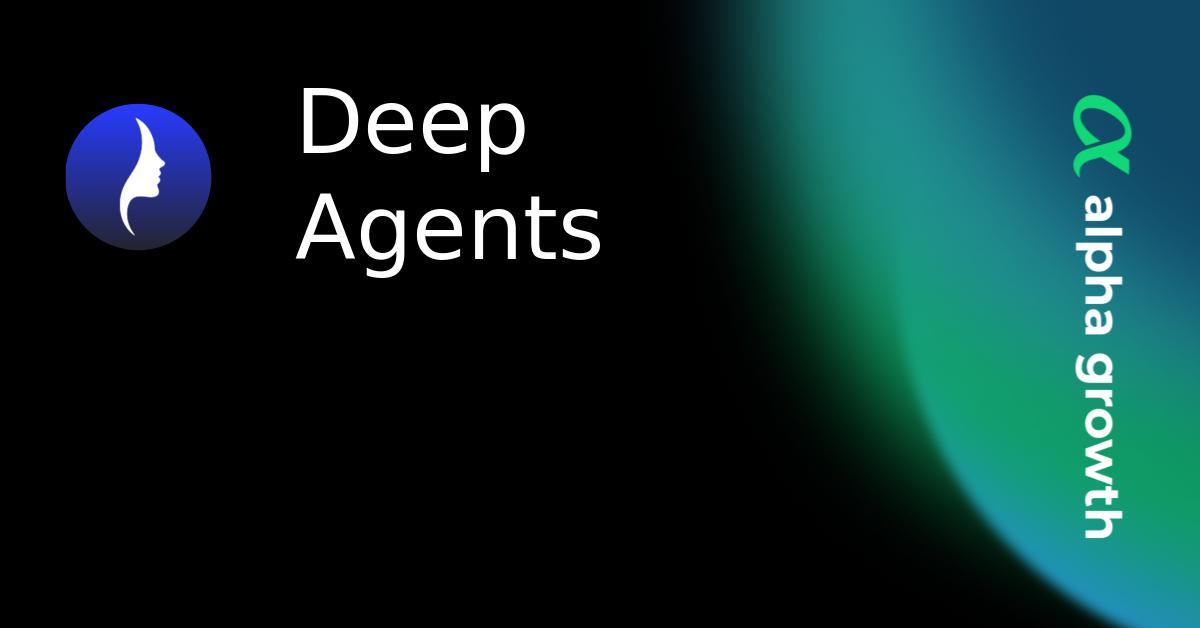 Deep Agents & deep Token Crypto Analytics & User Data | AlphaGrowth