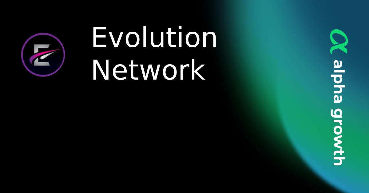 Evolution Network & evox Token Crypto Analytics & User Data | AlphaGrowth