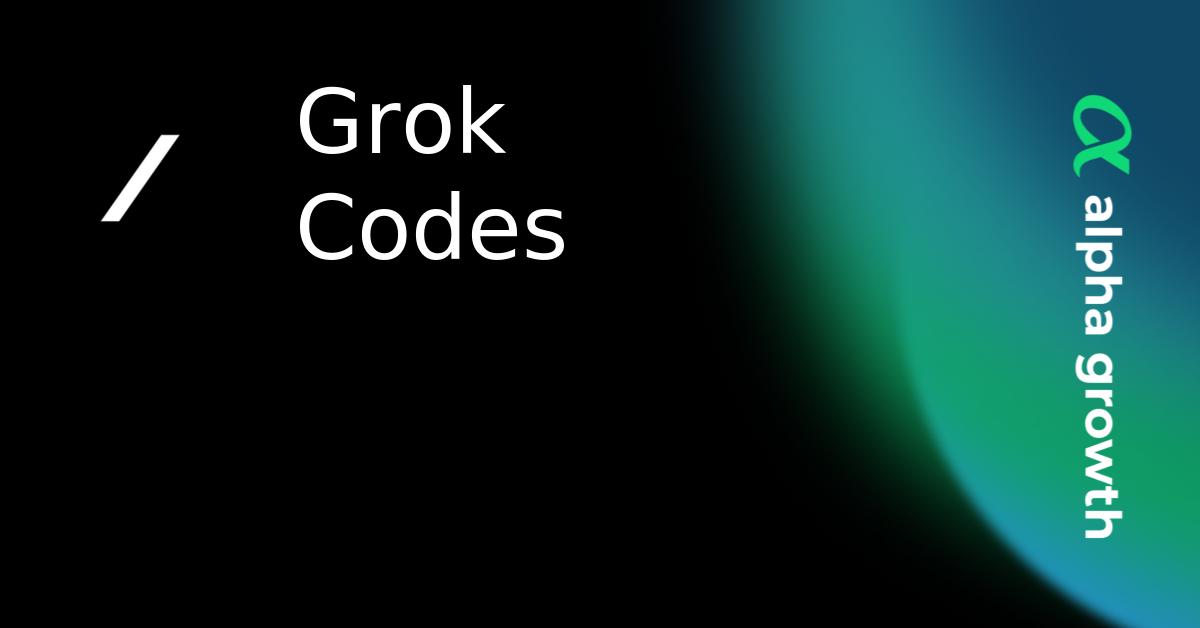 Grok Codes & grok Token Crypto Analytics & User Data | AlphaGrowth