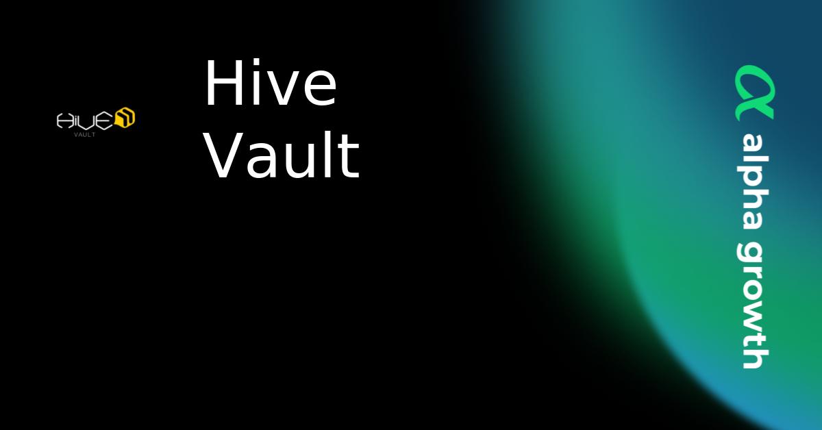 Hive Vault & hiv Token Crypto Analytics & User Data | AlphaGrowth