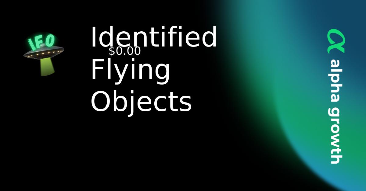 Identified Flying Objects & ifo Token Crypto Analytics & User Data ...