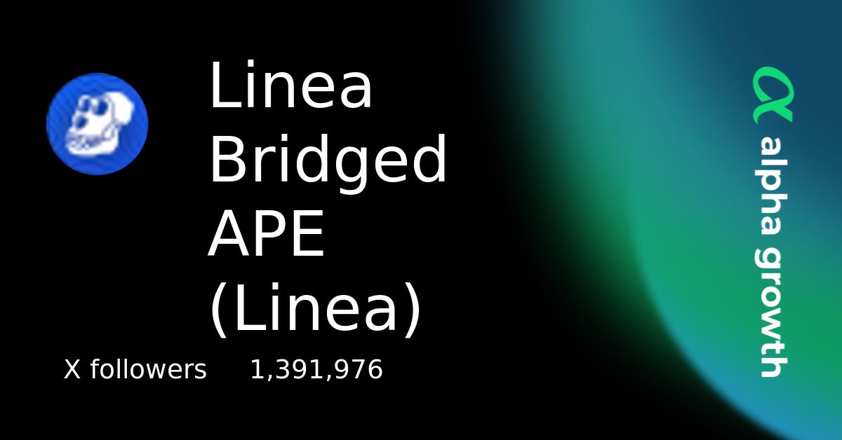 Linea Bridged APE (Linea) & ape Token Crypto Analytics & User Data ...