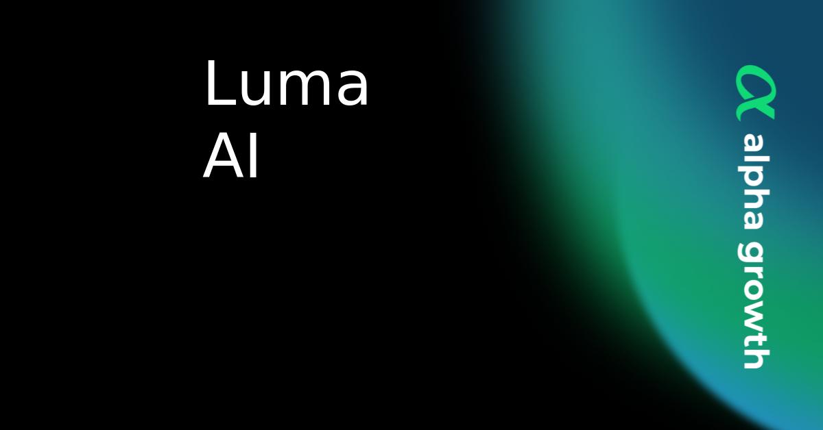 Luma AI Crypto Analytics & User Data | AlphaGrowth