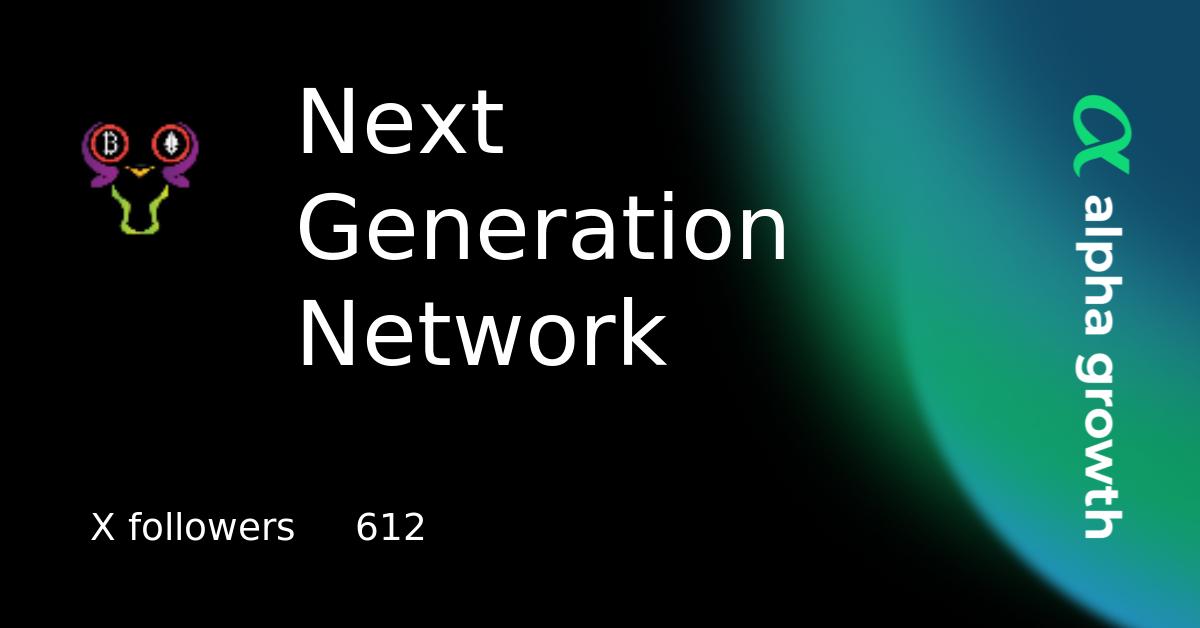Next Generation Network & NGN Token Crypto Analytics & User Data