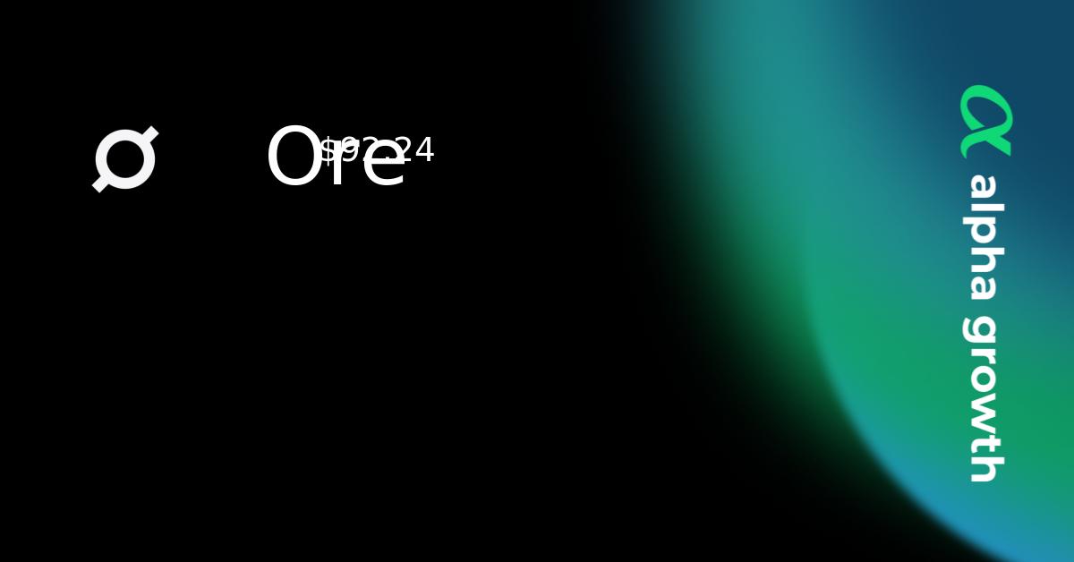 Ore & ore Token Crypto Analytics & User Data | AlphaGrowth