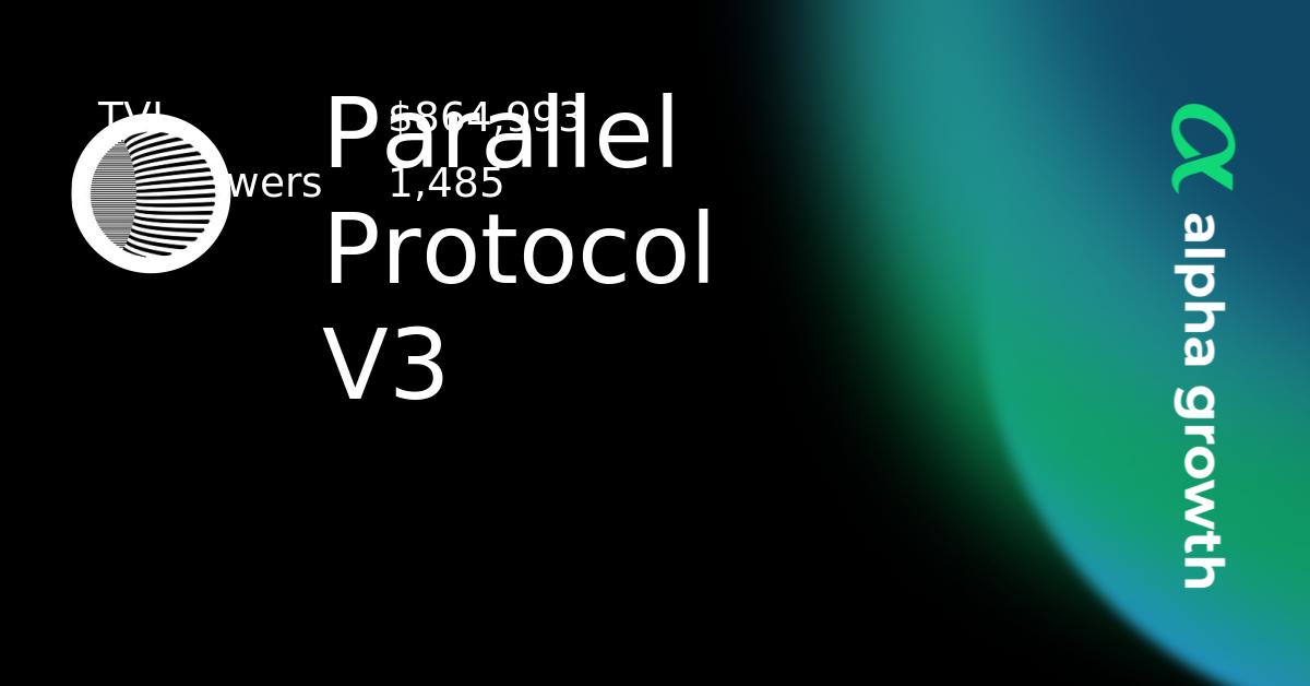 Parallel Protocol V3 & PRL Token Crypto Analytics & User Data | AlphaGrowth