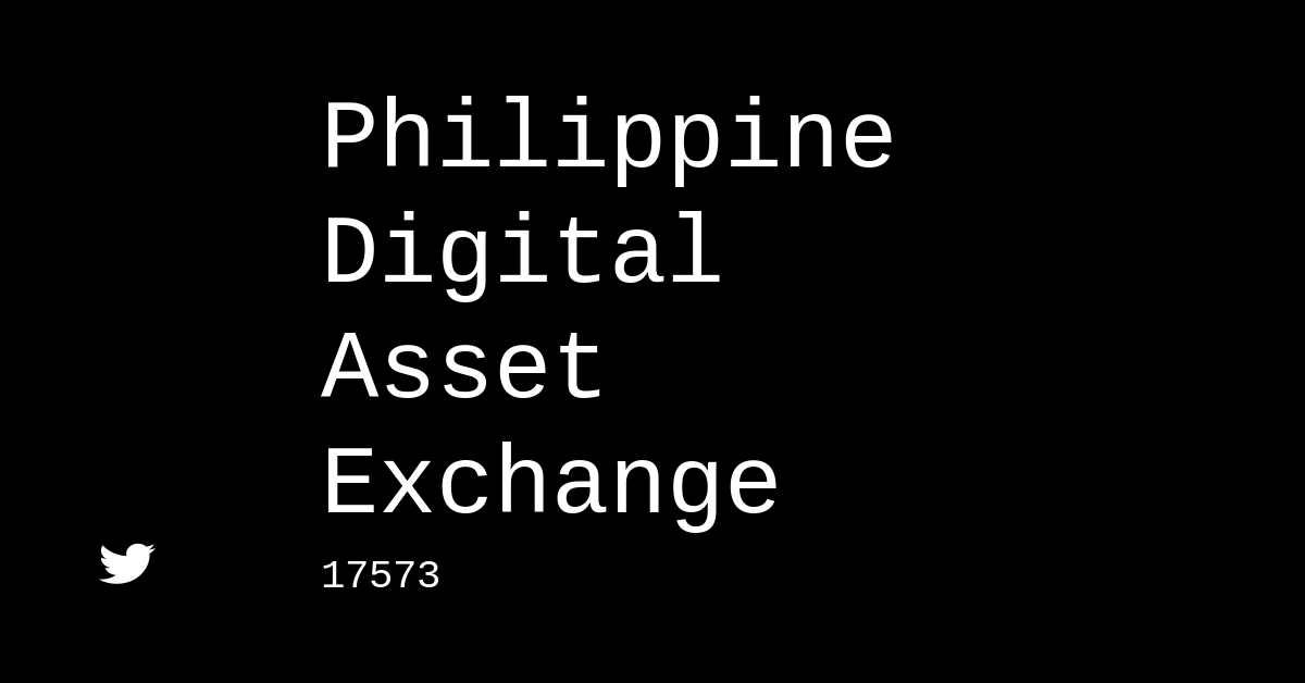 Philippine Digital Asset Exchange & Crypto Analytics & User Data