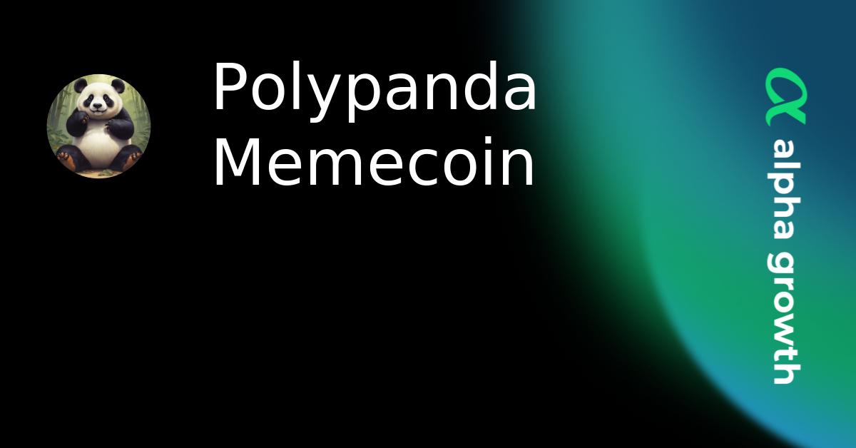 Polypanda Memecoin Crypto Analytics & User Data | AlphaGrowth
