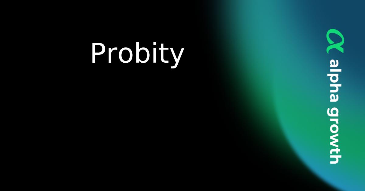 Probity & probity Token Crypto Analytics & User Data | AlphaGrowth