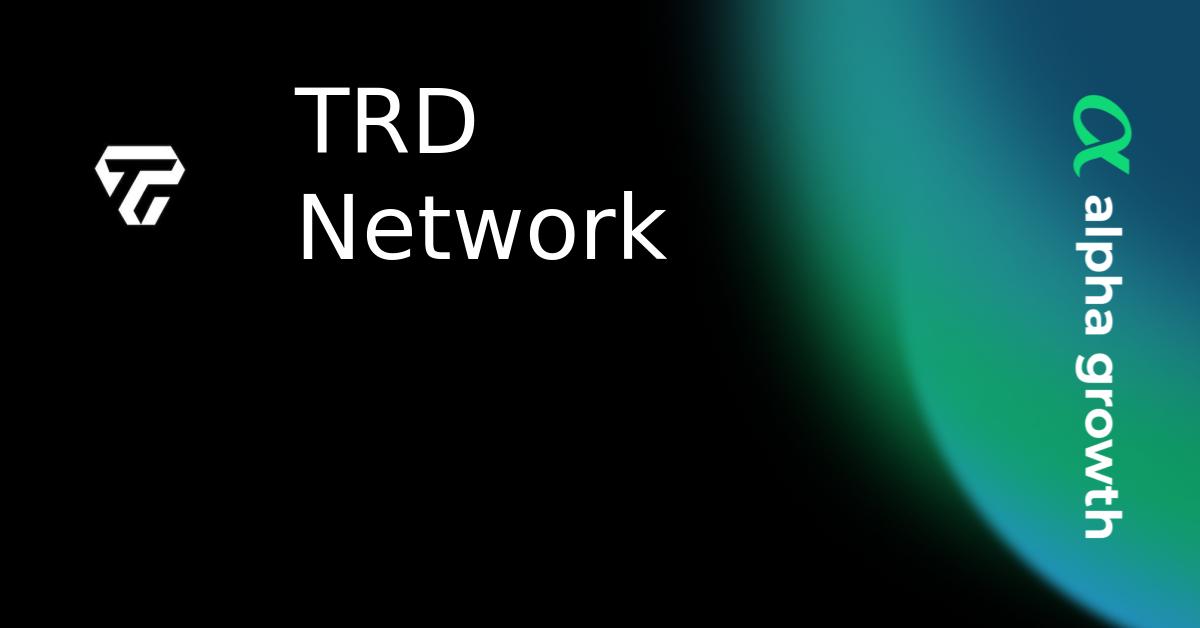 TRD Network & trd Token Crypto Analytics & User Data | AlphaGrowth