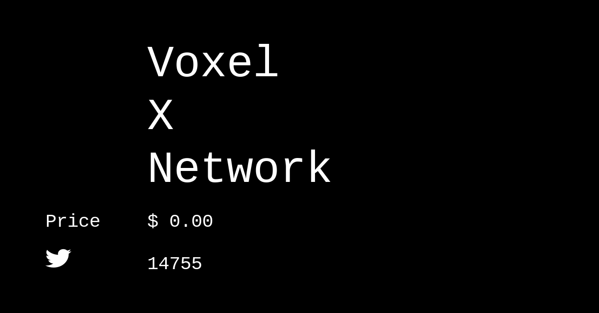 Voxel X Network & vxl Token Crypto Analytics & User Data AlphaGrowth
