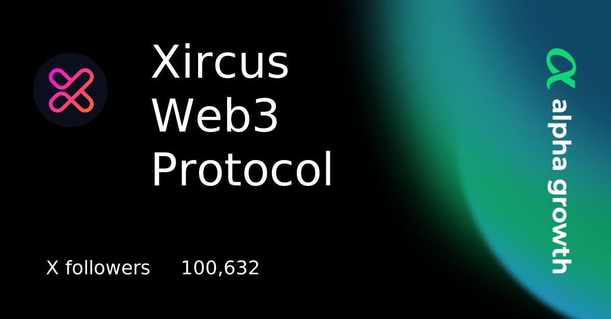 Xircus Web3 Protocol Xw3 Token Crypto Analytics User Data Alphagrowth