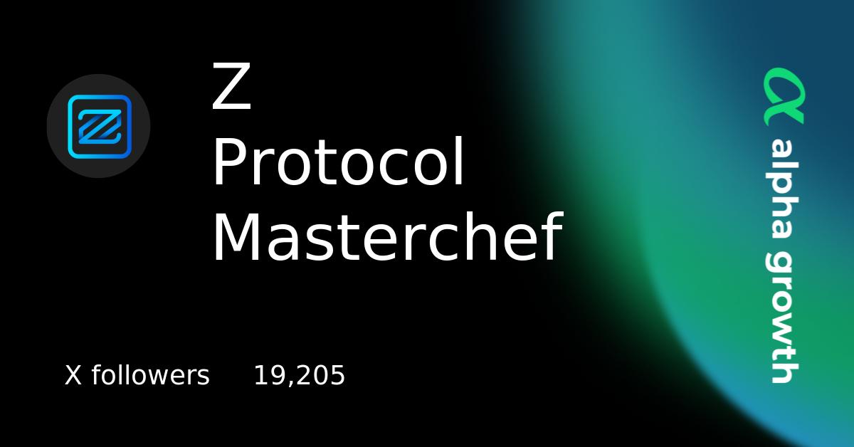 Z Protocol Masterchef & ZP Token Crypto Analytics & User Data | AlphaGrowth
