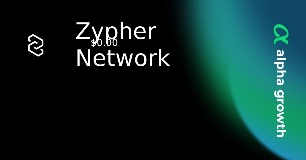 Zypher Network & 0XA3CFB853339B77F385B994799B015CB04B208FE6 Token ...